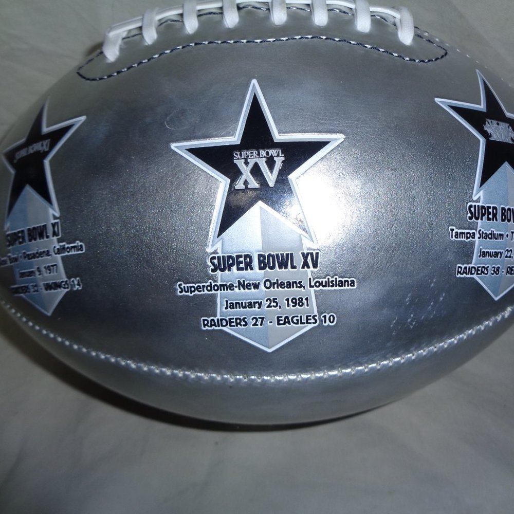 Raiders Full Size Football Limited Edition Super Bowl 2002 FOTOBALL NFL